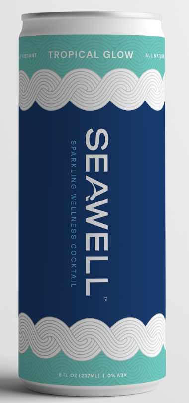 SEAWELL™ Tropical Glow (4-Pack of 12 oz Slim Cans)